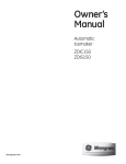 Monogram ZDIS150 Owner`s manual