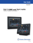Extron electronics TLP 710MV User guide