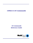 Multitech MultiModem Cell MTCBA-C1 User guide