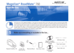 Magellan RoadMate 360 - Automotive GPS Receiver User manual