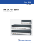 Extron electronics Distribution Amplifiers DVI DA6 Plus User guide