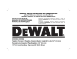 DeWalt DCD930 Instruction manual