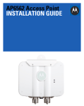 Motorola AP6562 Installation guide