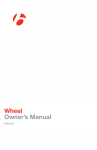 Wheel Owner`s Manual