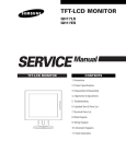 Samsung SyncMaster 560V TFT Service manual