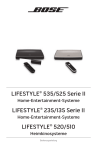 Bose LIFESTYLE 235 II Product information guide