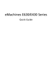 eMachines PC User guide
