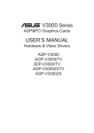 Asus AGP-V3000ZX/TV User`s manual