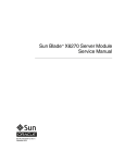 Sun Blade X6270 Server Module Service Manual