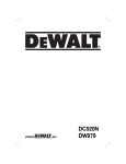 DeWalt DW979 Technical data