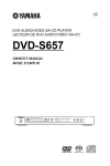 Yamaha C750 - DVD Changer Owner`s manual