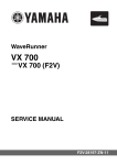 Yamaha 2009 Wave Runner VX Service manual
