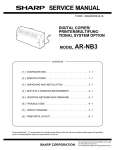 Sharp AR-NB3 Service manual