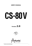 Yamaha CS-80 User`s manual