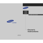Samsung TXM1967 Operating instructions