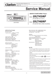Clarion DXZ745MP Service manual