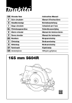 Makita 5604R Instruction manual