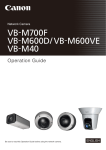 Canon VB-M700F User`s manual