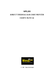 Wasp WPL205 User`s manual
