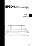 Epson P-4500 User`s manual