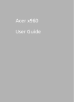 Acer X960 User guide