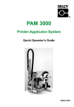 Brady PAM 3000 Specifications