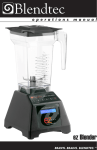 Blendtec ez Blender Operating instructions