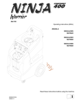 Century 400 U-Vac UPV12 Operating instructions