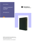 Motorola MOSCAD 68P02958C00-B User`s manual