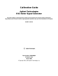 Agilent Technologies E4438C Installation guide