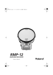 Roland RMP-12 Owner`s manual