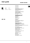 Ariston AW 149 NA User guide