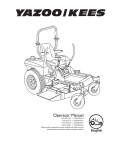 Yazoo/Kees ZVKW52253 Operator`s manual