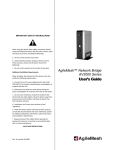 AglieMesh AV3000 Series User`s guide