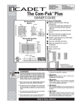 Cadet The Com-Pak Plus Troubleshooting guide