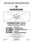 Emerson CF1AB01 Owner`s manual