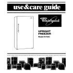 Whirlpool UPRIGHT FREEZER Specifications