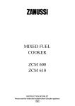 Zanussi ZCM 64 Technical data
