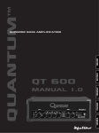 Quantum QT600 Operating instructions