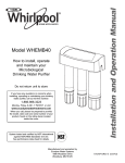 Ecodyne Water Systems NSRO42C4 Specifications