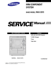 Samsung MAX-DJ750 Service manual