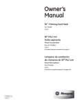 Monogram ZV830 Owner`s manual