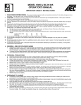 Associated Equipment BC-91305 Operator`s manual