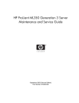 HP Proliant ML350 Generation 3 Specifications