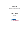 ZyXEL Communications PoE-80 User`s guide