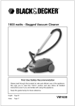 Black & Decker VM1630 Instruction manual