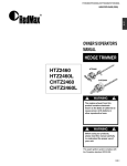 RedMax CHTZ2460 Operator`s manual