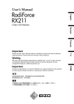 Eizo RadiForce RX211 User`s manual