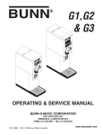 Bunn G2 Service manual