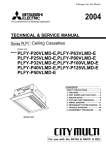 Mitsubishi Electric PLFY-P-VLMD-E Service manual